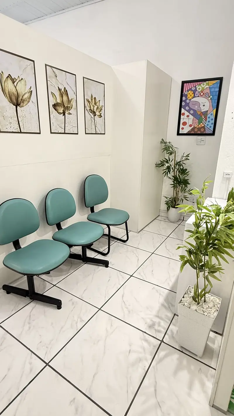 Recepção da clínica Parada dos Pés